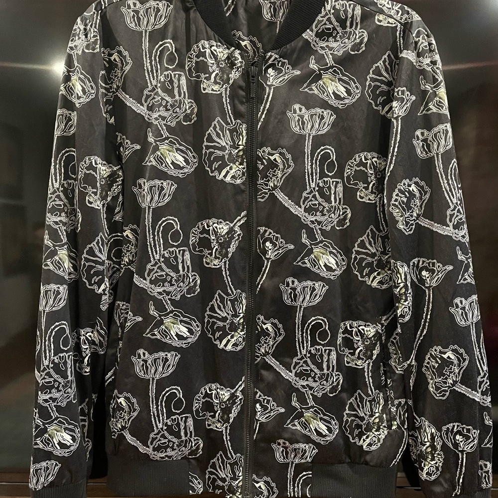 TOPMAN Men’s Floral Bomber Style Jacket US 38